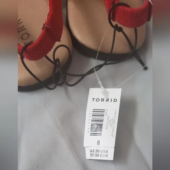 Torrid Faux Jewel Embellished Slingback Flats NWT - Picture 3 of 3